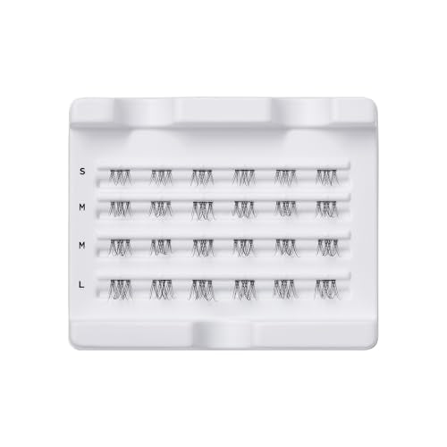 FALSCARA Ultra Natural False Eyelashes, Lash Extension Kit, Light & Airy Ultra Natural Volume Lash Clusters, 8mm-10mm-14mm, Water Resistant, 30 Lash Clusters