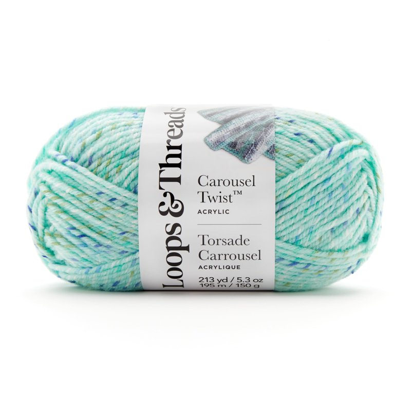 Bulk Acrylic Yarn Set - 15-Count Carousel Twist for Knitting & Crochet