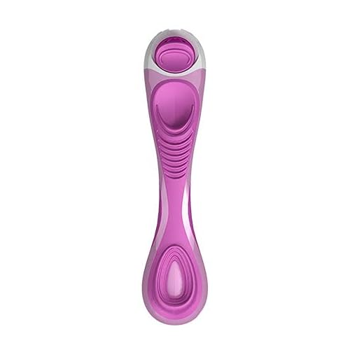 ShaveMOB Ladies Replacement Non-Slip Razor Handle - Pink and White