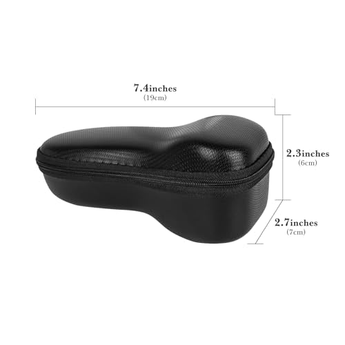 Linkidea Hard Shell Electric Shaver Storage Case for Travel & Daily Use, Protective Organizer Case Compatible with Philips Norelco Series 7, Compact Men's Shaver Bag (Black)