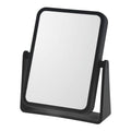 Danielle Creations Rectangle Soft Touch Vanity Mirror, Black, 1x/7x Magnifying Makeup Mirror with Stand, Portable Tabletop Bathroom or Desk Mirror