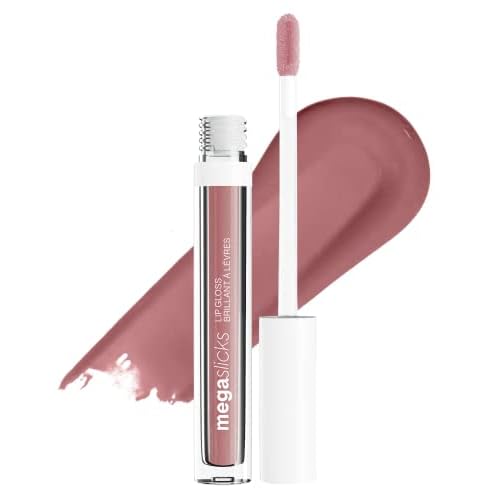 wet n wild MegaSlicks Lip Gloss Green Rasp-berry Voice 10- Rasp-berry Voice 0.6 Ounce and Mega Slicks Lip Gloss | Long Lasting | Hyaluronic Acid | High Shine | Rose Pink Lowkey Pink