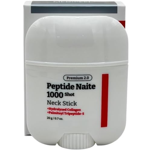 Premium Peptide Naite 1000 Shot Neck Stick 20g / 0.7 oz, Wrinkle Stick With Peptides and Collagen