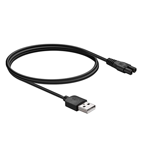 2.6FT (0.8M) USB Charging Cable for Andis 73010, 73102, 73105, 73106, 73005, 73045, 73060, 73095, 73500, 73035, 77511 LCL-2 Cordless Clipper, Hair Trimmer, Beard Trimmer