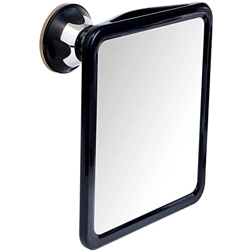 Fogless Shower Mirror for Shaving with Upgraded Suction, Anti Fog Shatterproof Surface and 360¡Æ Swivel & Fogless Shower Mirror for Shaving with Upgraded Suction, Dual Anti Fog Design Bundle
