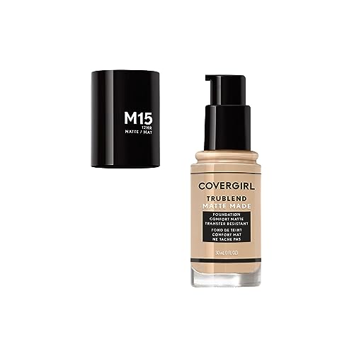 COVERGIRL TruBlend Matte Made Liquid Foundation, Buff Beige, 1 Fl Oz (Pack of 1)