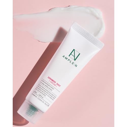 COR?ANA AMPLE:N Ceramide Shot Cream - Hydrating Moisturizer Unscented for Dry and Sensitive Skin ? Strengthening Skin Barrier ? Skin Repair Cream for Rough Skin,1.69 oz.