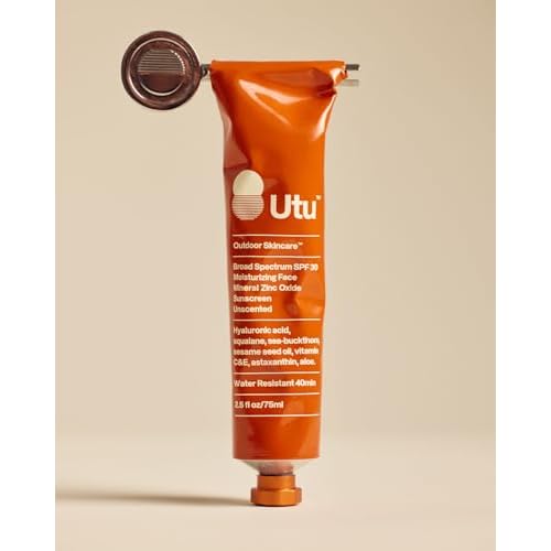 UTU - SPF30 Daily Moisturizing Face Sunscreen | Hyaluronic Acid, Squalane, Vitamin C+E | Clean, Reef Safe, Cruelty Free, Broad Spectrum, Mineral Zinc Oxide (75 mL | 2.5 fl oz)