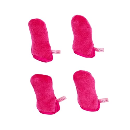 Eye MITT by The Original MakeUp Eraser, Erase All Eye Makeup With Just Water, Including Waterproof Mascara, Eyeliner, and More! Pack of 4 Mitts + laundry bag