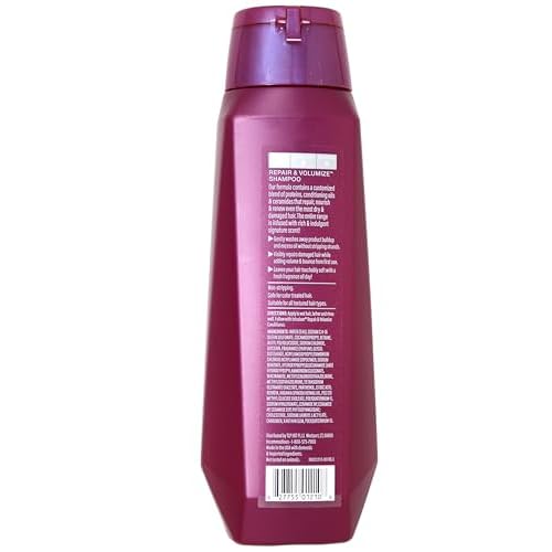 INFUSIUM Shampoo & Conditioner Repair & Volumize, Repair/Nourish/Renew, with Collagen, Building Peptides & Hyaluronic Acid for Dry & Damaged Hair, 13.5 FL OZ (400 mL) Per Bottle - One Set