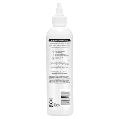Suave Hydra Glossing Glazing Treatment for luminous glass shine in just 5 minutes, Sulfate-free, 8 oz