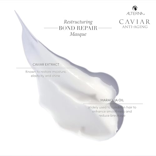 Alterna Caviar Anti-Aging Restructuring Bond Repair Masque, 5.7 Ounce | Strengthens & Protects Damaged Hair , 5.68 Fl Oz (Pack of 1)