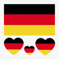 10 Sheets Germany Flag 2022 World Cup Temporary Face Tattoos Stickers£¬40 Pcs Football National Flag Removable Fake Tattoos, For Men Kids Women (Germany)