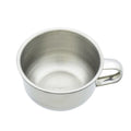 lasenersm 1 Piece Stainless Steel Shaving Soap Bowl with Handle Shaving Soap Mug Bowl Shaving Bowl Shaving Foam Bowl Shaving Cream Bowl For Men, 3.46 x 1.97 Inches, Silver