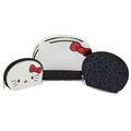 Hello Kitty Cosmetic Case Set - Girls, Boys, Teens, Adults - Officially Licensed Hello Kitty Travel Cosmetic Case 3 Piece Set (Clear Black)