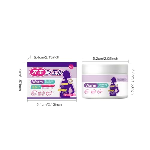 Warming Body Cream, ginseng extract, rose extract, menstrual soothing balm, leaves them feeling warm and comfortable, for warming the body. (1pc, 1)