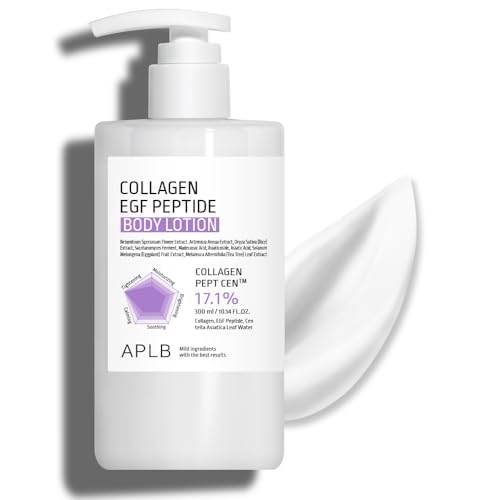 APLB Collagen EGF Peptide Body Lotion | COLLAGEN PEPT CEN¢â 17.1% 10.14 FL.OZ/Korean Skincare, Elasticity care, Long lasting moisturizing, Revitalize for gentle and improve skin texture