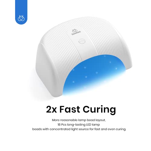 Beetles Liner Gel Polish with Curing Lamp 36W U V Nail Lamp, 20 Colors Liner Gel Polish Set with Fast Drying Compact LED Nail Dryer