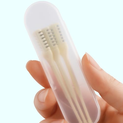 6 Pcs Nasal Hair Trimmer with Storage Box, Double Sided 360¡Æ Rotating Manual Nose Hair Cutter, Stainless Steel and ABS Material, Nasal Hair Cutter Portable Nostril Hair Remover Tool for Men & Women