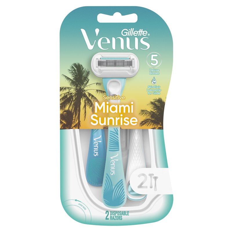 Disposable Women's Razor with Aloe for Sensitive Skin - 2 Pack