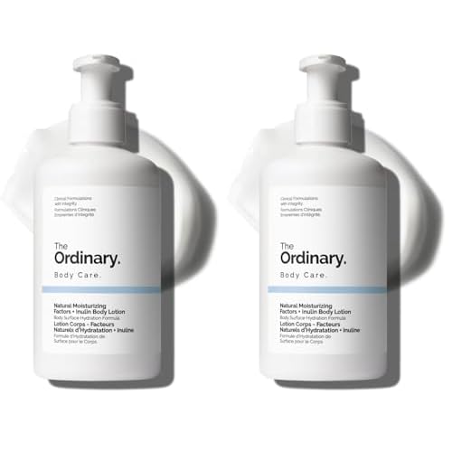 The Ordinary Natural Moisturizing Factors + Inulin Body Lotion,Lightweight Hydration for All-Day Moisture & Skin Barrier Support,Accepted by the National Eczema Association,8.1 Fl Oz,(Pack of 2)