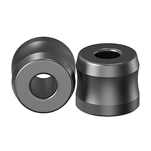 Linkidea 4 Pack Safety Razor Stand, Opening Dia 0.7" (18.5mm) Aluminum Alloy Men's Shaving Stand for Bathroom Countertops Compatible with Merkur 34HD, Gillette Fusion 5 ProGlide (Dark Grey)