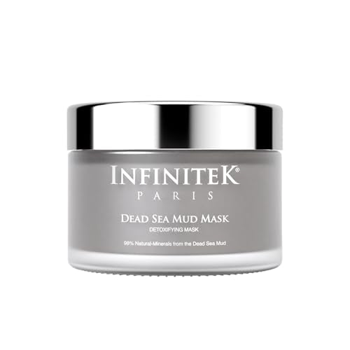 Infinitek Paris | Dead Sea Mud Mask | Galentine¡¯s Gifts & Valentine¡¯s Day Gifts for Women | Face Mask for Acne Treatment, Blackhead Remover, Antioxidant Pore Cleaner | 2.47 oz / 70 g