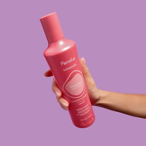 Fanola Wonder Volumizing Conditioner for Fine Thin Hair - Detangling Hair Conditioner for Women & Men - Lightweight Vegan Formula - Brightens & Softens Strands (1000 ml)