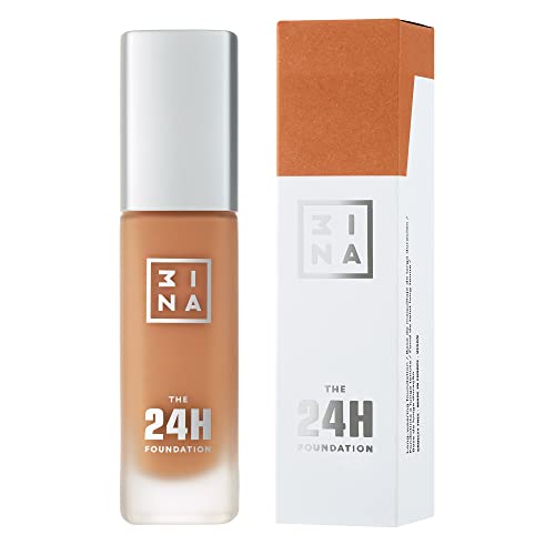 3INA The 24H Matte Foundation ? Long-Wear, Medium-to-High Buildable Coverage Liquid Foundation Makeup ? Waterproof and Lightweight ? 654 ? 1.01 oz