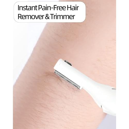 CHANGAR Electric Eyebrow Trimmer Women Precision Face Razors Portable Electric Hair Remover for Face Neck Fuzz Lips Leg Bikini (Battery Operated)