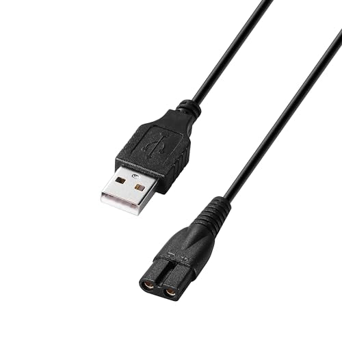 for Pritech Shaver Charger Cord USB Charging Cable Compatible with Pritech Hair Trimmer PR-2888 Charger Electric Shaver LD-8001 Charger Cord