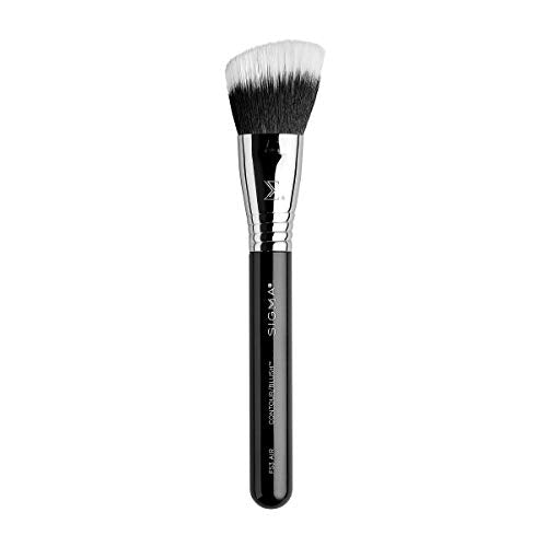 Sigma Beauty F53 Air Contour and Blush Brush ? Angled Makeup Brush for Blush & Bronzer, Perfect for Sheer to Medium Coverage, Professional, Streak-Free Application (1 Brush)