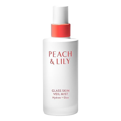 Peach & Lily - Glass Skin Veil Mist (3.38 ounces) - Hydrate & Glow - Facial Mist - Weightless - Cucumber Water, Lotus, Peach, Reishi Mushroom - Self Care - Vegan & Cruelty Free - Korean Beauty