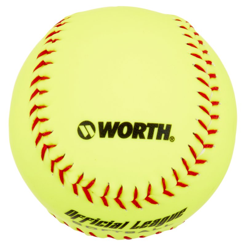 Slow Pitch Softballs 12 Inch Yellow Practice Softballs (4 Pack)