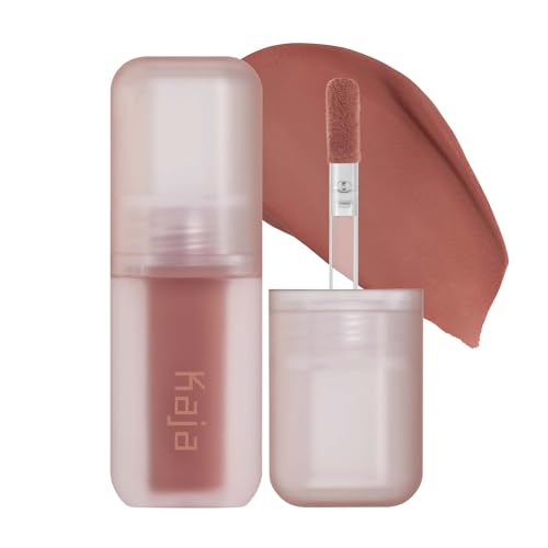 Kaja Multi-purpose Liquid Eyeshadow & Blush - Whipped Dream | with Cotton Seed Oil, 4 Shades, Buildable, Blendable, Airy Semi-matte Finish, 03 Rose Macaron, 0.17 Oz