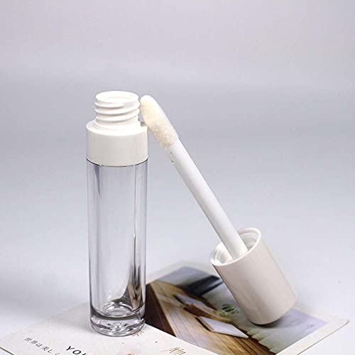 COSIDEA 30pcs White Empty 8ml 0.27oz PETG Lip Gloss Tubes with Big Doe Foot Wand£¬Lipgloss Containers£¬Concealer Tube Packing Container Bulk Wholesale