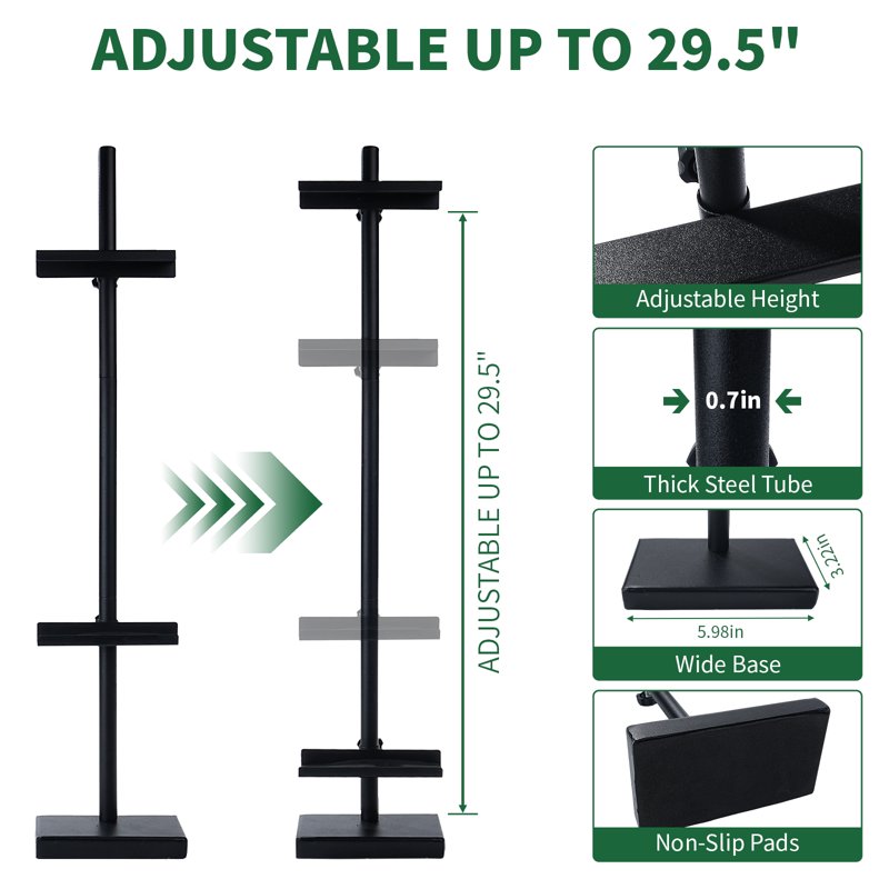 Adjustable Tabletop Easel Stand for Frames, Art, Signs Up to 28 Inches - Black & Gold