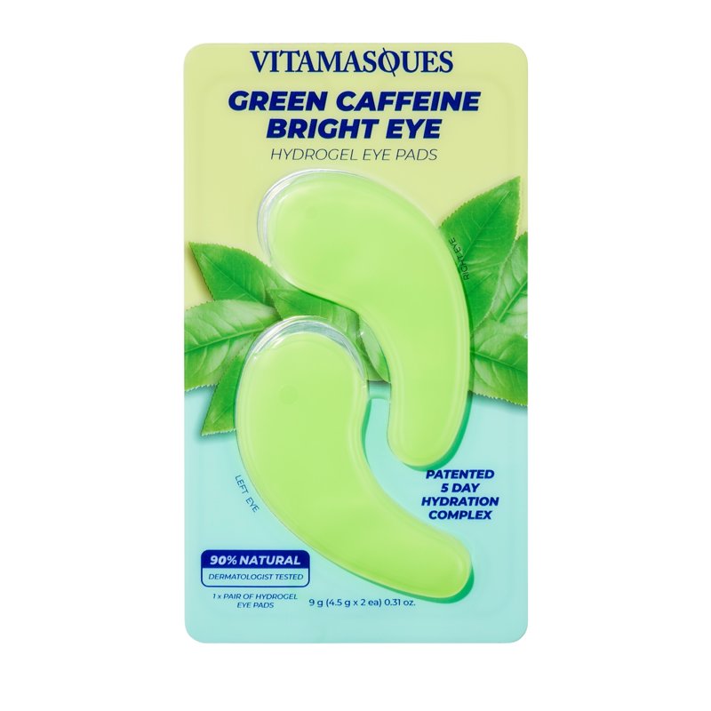 Brightening Caffeine Eye Pads 2 Pack - Revitalize & Reduce Puffiness