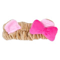 The Cr?me Shop 3D Teddy Headyband - Plush Spa Headband with Stretchy Elastic Band for Comfortable Fit - For Skincare and Makeup (Beary Cute)