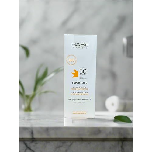 Babe Super Fluid Sunscreen SPF 50 ? High Facial Sun Protection with Lightweight Texture | Broad Spectrum UVA/UVB | For Sensitive Skin | Non-Greasy & Fast Absorbing ? 1.69 fl oz