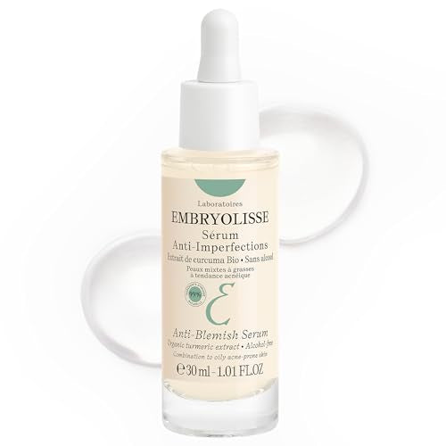 Embryolisse Anti-Blemish Face Serum - Anti Pimples & Black Heads Treatment for Oily to Combination Skin, 1.01 Fl Oz