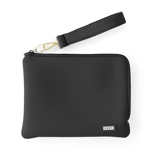 KUSSHI Wristlet Clutch (Black/Pink)