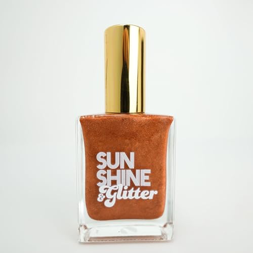 Sunshine & Glitter Shimmer Spray Oil ? Bronze Goddess ? Hair & Body Mist Hydrating Lightweight, Fast-Absorbing Glitter Oil ?Vegan, Beach Glow, Festival Ready, Glow Getter, Woman, Girls, Beauty,Tanning