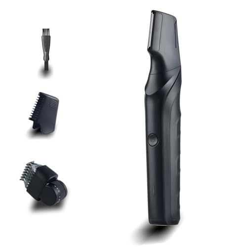 Electric Body Hair Trimmer for Men,Cordless Waterproof Body Razor 120 Mins Long Lasting,V-Shaped Lightweight Portable Pubic Hair Trimmer for Ball/Groin Pubic Sensitive Area