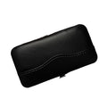 GSHLLO PU Leather Tweezer Storage Bag - Eyelash Extension Tweezer Case - Black