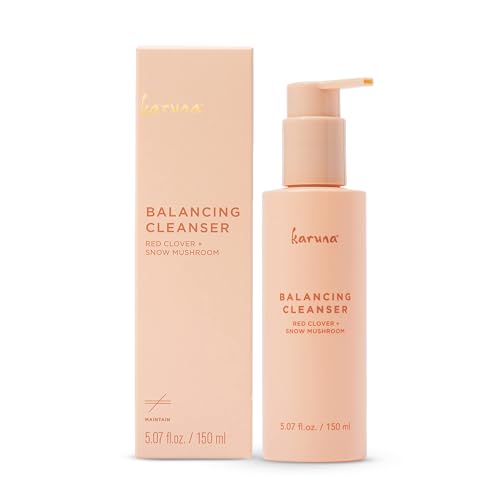 Karuna Balancing Facial Gel Cleanser | Gentle, Non-Stripping Daily Face Wash for All Skin Types | With Niacinamide, Hyaluronic Acid, and Snow Mushroom for Lightweight Hydration |150 ml