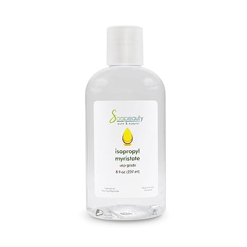 ISOPROPYL Myristate Cosmetic Grade for Soap Making, Fragrances, Shampoo, Creams & Lotion, Makeup & Adhesive Remover, Antiperspirants & Deodorants | 8 fl oz
