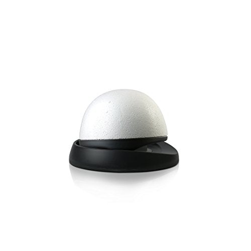 Adjustable Wig Head for Travel and Salon - Black Stand, Styrofoam Head, Collapsible Compact Stand Expands for Long and Short Wigs - by Adolfo Design