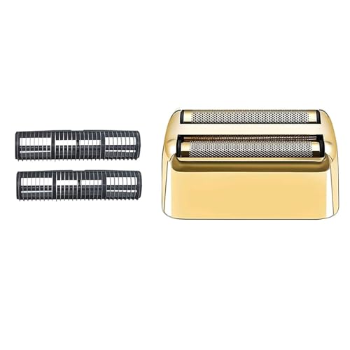 Shaver Replacement Foil and Cutters compatible with BaBylissPRO FXFS2 Electric Razors, Shaver Replacement Head compatible with BaBylissPRO Double Foil Shaver (Gold 1)