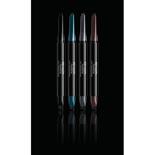 Revlon Pencil Eyeliner, ColorStay 2-in-1 Eye Makeup,Waterproof, Longwearing with Smudge Brush, Angled Kajal Eyeliner, 101 Onyx, 0.01 Oz